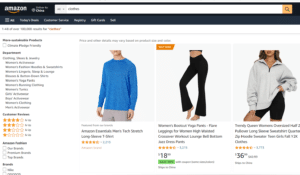 Amazon clothing Market